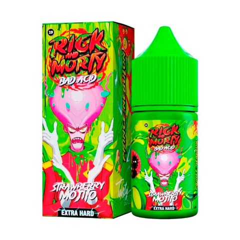 Rick & Morty Bad Acid Salt 2% Extra HARD 30 ml - Клубничный мохито