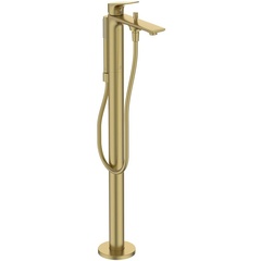 Ideal Standard La Dolce Vita BD673A2 Однорукоятковый напольный смеситель для ванны/душа PVD Brushed Gold (Шлифованное Золото) фото