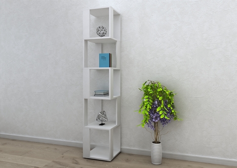Стеллаж универсальный Floors для хранения вещей, книг, игрушек, для дома и офиса, декор, лдсп, Белый