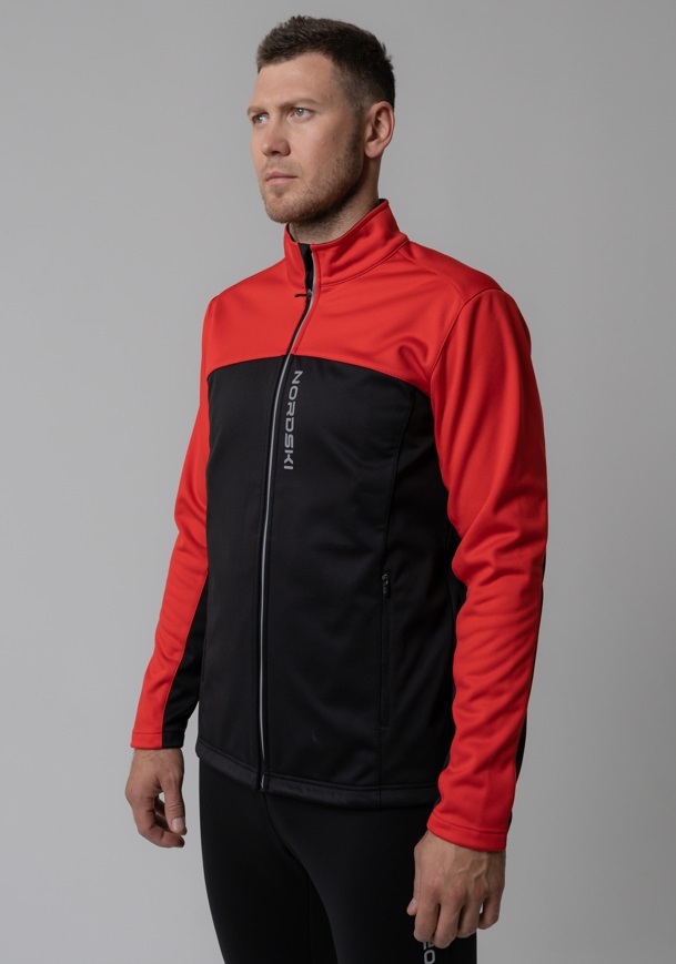 Nordski Active лыжный костюм мужской черный-красный - 5