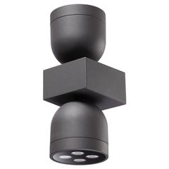 Уличный настенный светодиодный светильник 358114 STREET NT19 160 темно-серый IP65 LED 3000К 20W GALEATI