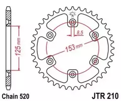 Звезда JT ведомая JTR210.50SC 50 зубьев CRF250 CRF450 CRF230
