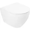 BelBagno Stylus CZR-513-TH-R/CZR2316SC/BB026/BB051CR Инсталляция с унитазом, сиденьем и клавишей смыва, цвет: белый