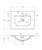 BelBagno Marino MARINO-CER-N-600-2C-SO-BL-P Тумба под раковину подвесная, 60x45.5, цвет: белый