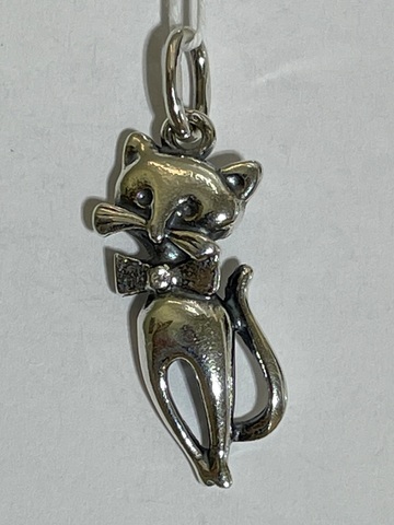 Кот (кулон из серебра)
