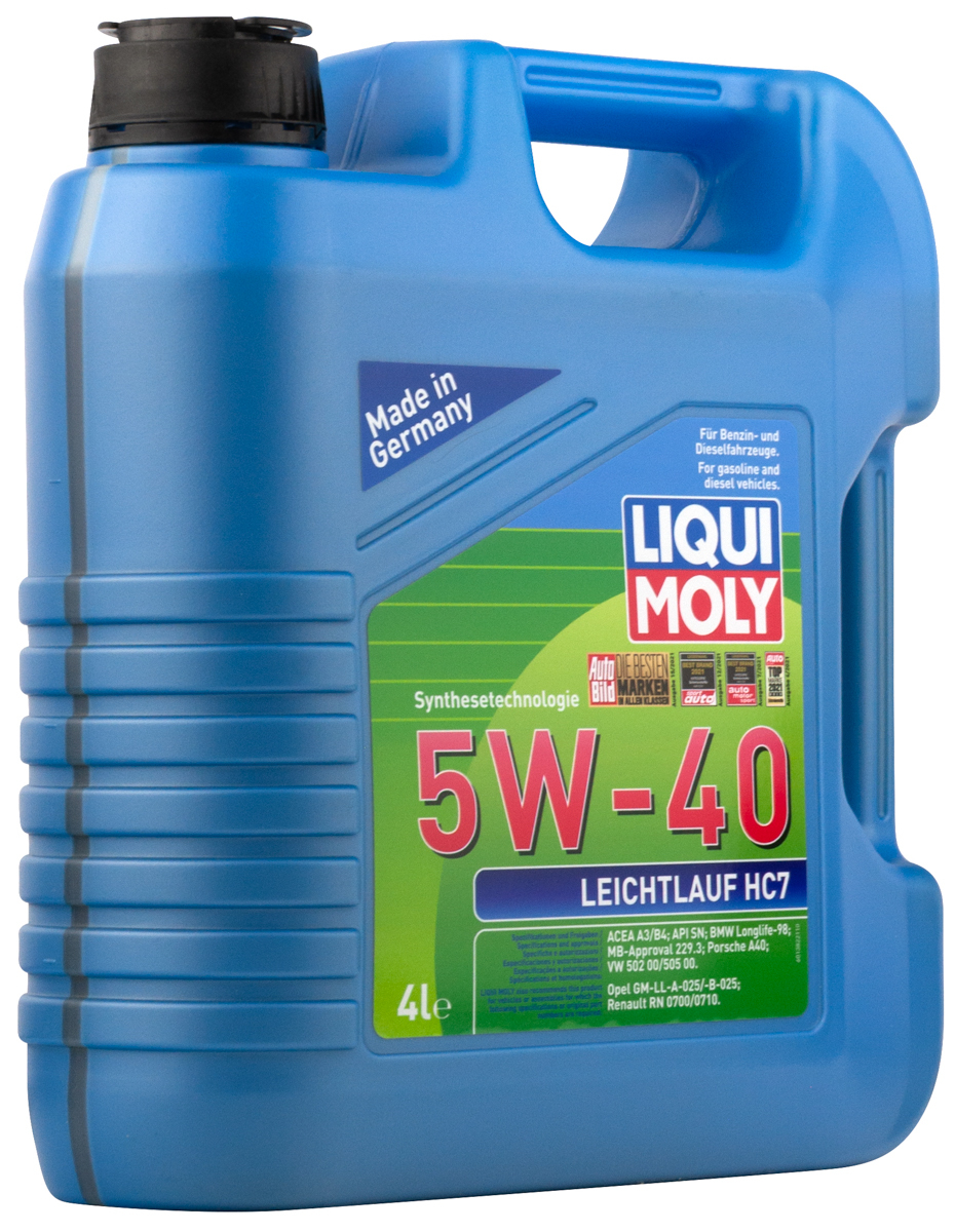 Моторное масло Liqui Moly Leichtlauf HC 7 5W40 НС-синтетическое 4л