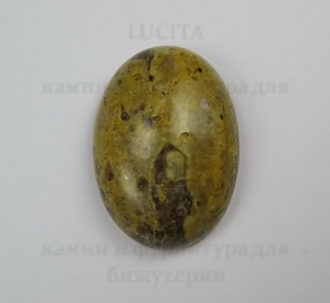 Кабошон овальный Яшма Шкура леопарда, 25х18 мм №6 ()
