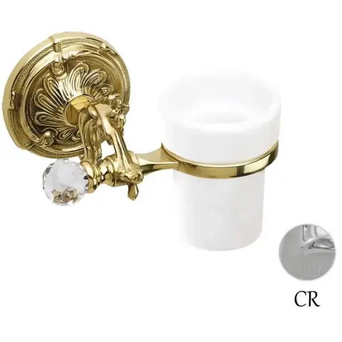 Art&Max Barocco Crystal AM-1787-CR-C Стакан, цвет: хром