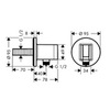 Hansgrohe Fixfit Porter S 26487000 Шланговое подсоединение с держателем