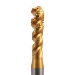 Метчик М10х1,5 (Машинный, винт.) DIN371 HSSEPM-TiN 6h C/2-3P R45 100мм a=8,0 H-Tools 30136THT