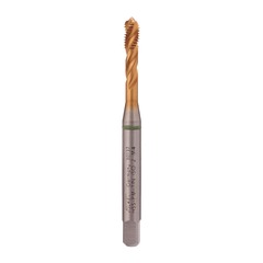 Метчик М 4,0х0,7 (Машинный, винт.) DIN371 HSSEPM-TiN 6h C/2-3P R39 63мм a=3,4 Volkel 30132