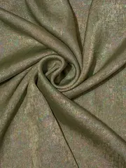 Ткань шёлк металлик, 120 г/м2, 100% п/э, ш. 155 см, хаки