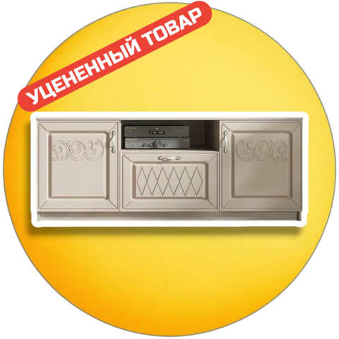 тумба ТВ ПАРИЖ №21 (ясень шимо светлый/силк тирамису)