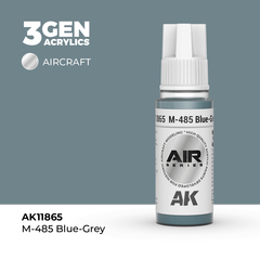 Акриловая краска AK Interactive M-485 Blue-Grey 3GEN AIR, 18мл