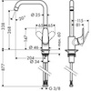 Hansgrohe Focus 31820000 Смеситель для кухни с U-образным изливом