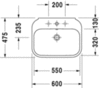 Duravit Happy D.2 2316600060 Раковина