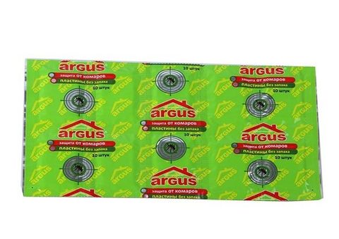 Argus (Аргус) пластины от комаров 10 штук