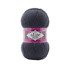 ALIZE "SUPERWASH COMFORT", 75% шерсть, 25% п/а, 100 гр, 420 м, Темно синий
