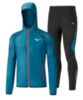 Mizuno Printed Hoodie Static Bt костюм для бега мужской синий - 1