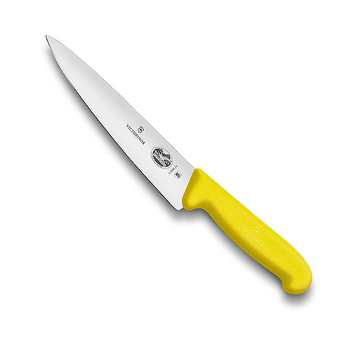 Нож Victorinox разделочный, лезвие 15 см, желтый