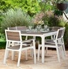 Стул c подлокотниками Гармония (Harmony armchair) белый-капучино от магазина KeterShop — фото 3