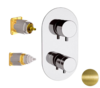 Remer Minimal Thermo NT92KBVO Смеситель для ванны/душа термостат на 2 потока скрытый монтаж (заказывать совместно с rrbox), цвет: бронза