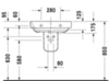 Duravit Happy D.2 2316600060 Раковина