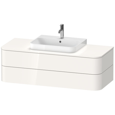 Duravit Happy D.2 Plus HP497202222 Тумба подвесная 408x1300x550мм 2 ящика, цвет: белый глянцевый