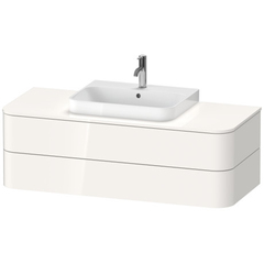Duravit Happy D.2 Plus HP497202222 Тумба подвесная 408x1300x550мм 2 ящика, цвет: белый глянцевый фото