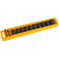 TOLSEN (TT18295) Набор ударных торцевых головок 1/2", шестигранные, 10-24 мм, 10 предметов