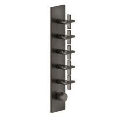 Gessi Inciso 58230#299 Встраиваемый термостатический смеситель на 5 источников, резьба 3/4