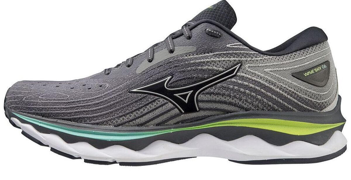 Мужские кроссовки для бега Mizuno Wave Sky 6 серые - 5