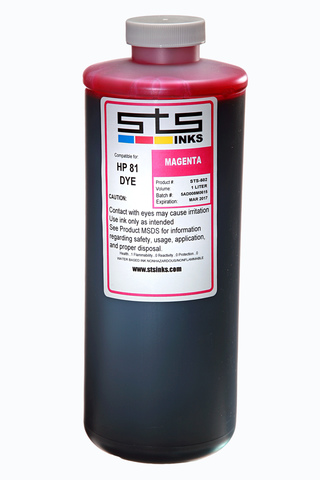 Водорастворимые чернила STS для HP  Magenta 1000 мл