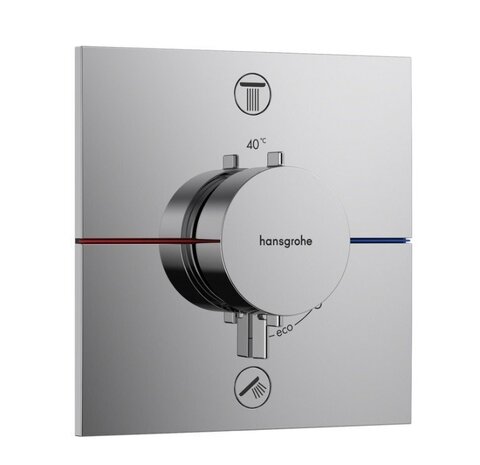 Hansgrohe ShowerSelect Comfort E 15572000 Термостат для 2 потребителей, скрытый монтаж, хр