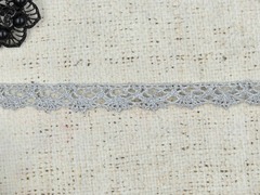 Тесьма вязаная С3749Г14 рис. 1501016, ш. 1,5 см, серый