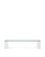 Журнальный столик Adularia из стекла прозрачного цвета 140 x 60