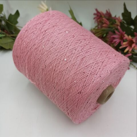 Cotton Sequin Two 100% хлопок, пайетка 2мм 1000м/100гр 026 Розовый