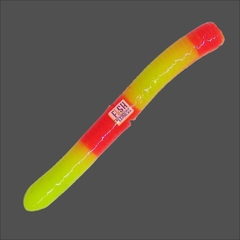 Форелевая силиконовая приманка COOL PLACE BUK FLOATING STRETCH цвет ЖЁЛТО-КРАСНЫЙ (плавающая/тянущаяся) 65 мм/ 7 шт в банке продажа от 2шт