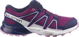Детские Беговые кроссовки внедорожники Salomon Speedcross J plum