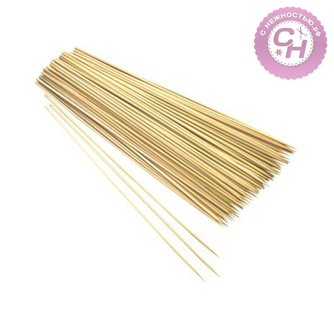 Бамбуковые палочки шпажки для декора, 30 см, 90-100 шт.