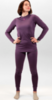 Женское термобелье рубашка с ветрозащитой Noname WS Arctos 24 purple - 2