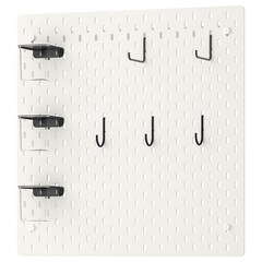 Перфорированная доска IKEA SKADIS (СКОДИС), Белый, 56х56 см