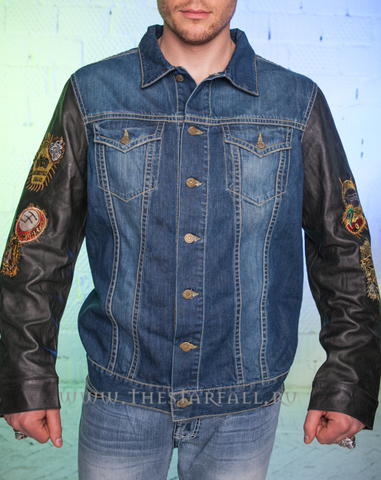 Robin's Jean | Куртка джинсовая мужская Cherokee Green L6137-CHG перед