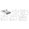 Duravit Vero 329850060 Раковина для мебели с перел., без отв. под смес., 850x490мм, цвет: Белый
