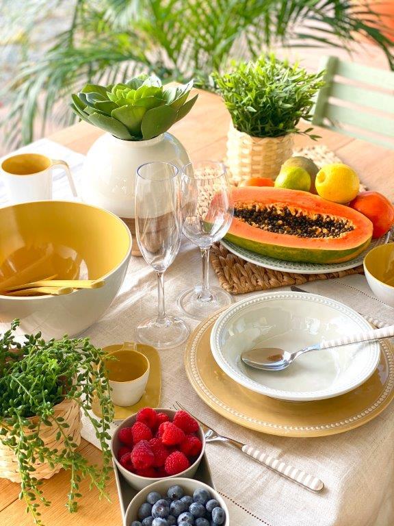 Melamine deep plate harmony – sunset, 6 pc Marine Business