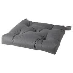 Подушка на стул IKEA MALINDA (МАЛИНДА), Серый, 40 / 35х38х7 см