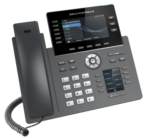 Grandstream GRP2616 - IP телефон. 16 SIP аккаунтов, 6 линий, двойной цветной LCD (4.3