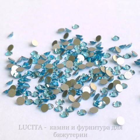 2058 Стразы Сваровски холодной фиксации Aquamarine ss 5 (1,8-1,9 мм), 20 штук ()