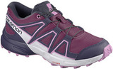 Детские Беговые кроссовки внедорожники Salomon Speedcross J plum