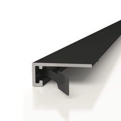 Микроплинтус M15A 3м анодированный черный